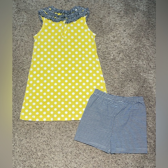 Molly & Millie | Girls Matching Sailboat Shorts Set | Size 6 - Picture 2 of 4